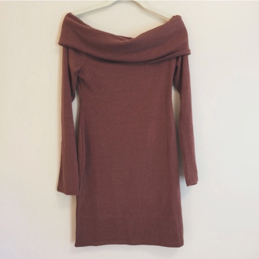 Tobi off the shoulder sweater dress